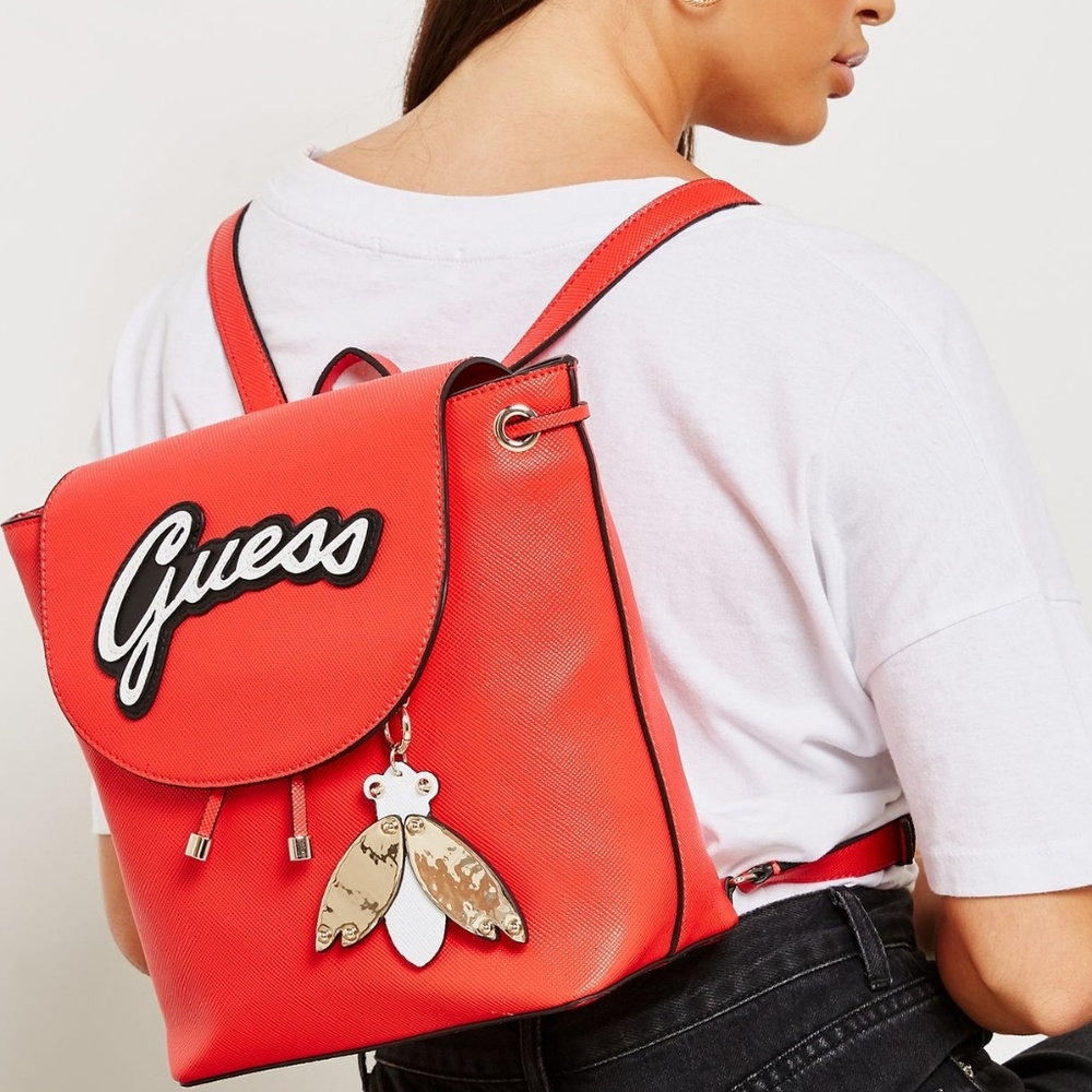 Guess Red Varsity Pop Backpack
